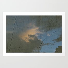 textured clouds Art Print