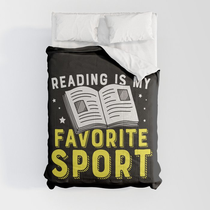 Reading Is My Favorite Sport Comforter