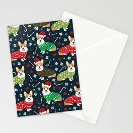 Corgi christmas sweater ugly sweater party with welsh corgis dog lovers dream christmas Stationery Card