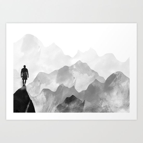 Top of the Mountain Art Print