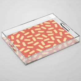 Rigatoni Pasta Pattern Acrylic Tray