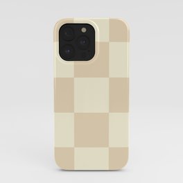 Muted Checkerboard iPhone Case | Warm, Digital, Checker, Ageless, Patchwork, Checkerboard, Multilocal, Graphicdesign, Minimalistic, Chess 