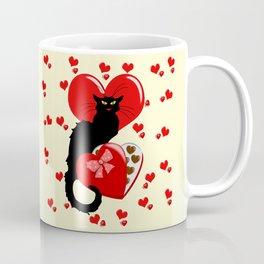 Le Chat Noir with Chocolate Candy Gift Coffee Mug