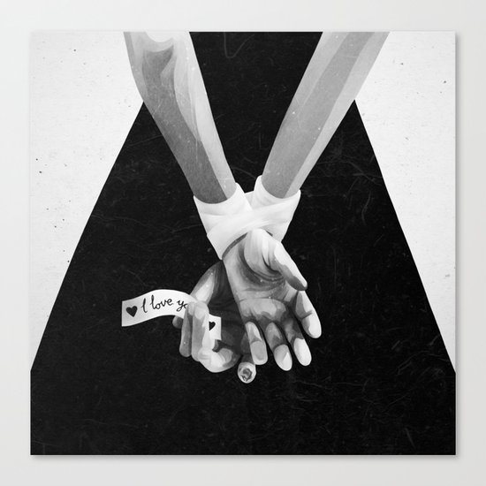 My kidnapper gives a really good backrub Canvas Print