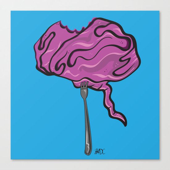 Zombie Etiquette Canvas Print