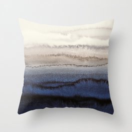 WITHIN THE TIDES WINTER BLUES by Monika Strigel Throw Pillow