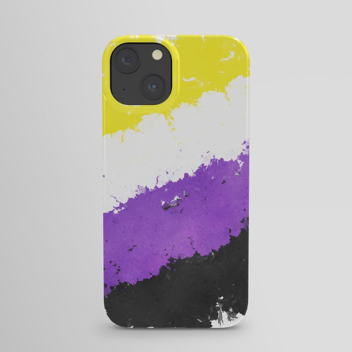 Splatter YOUR Colors - Nonbinary Pride iPhone Case