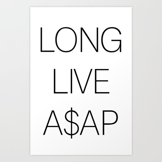 asap rocky Art Print