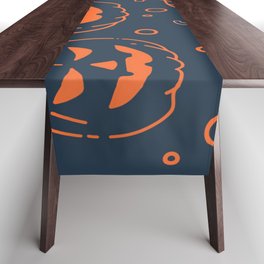 Pumpkin Halloween Background Table Runner