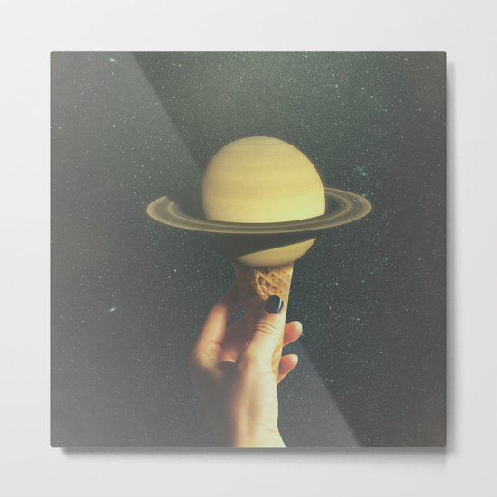Saturn Cone Metal Print