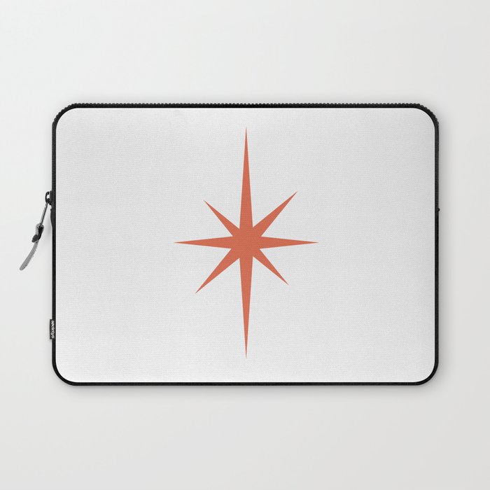 Orange Mid Century Starburst Laptop Sleeve
