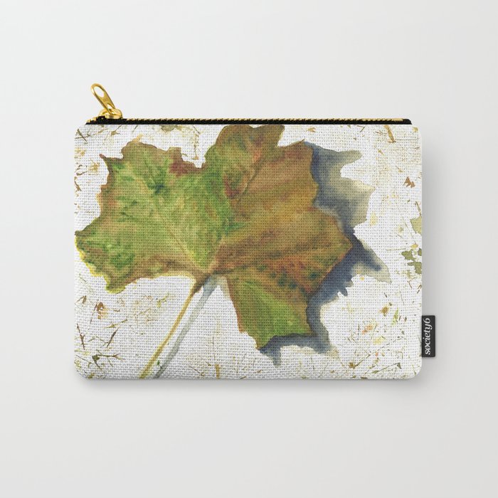 Autumn Sycamore Leaf Carry-All Pouch