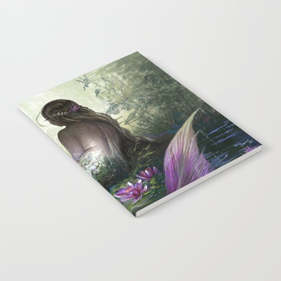 Little mermaid - Lonley siren watching kissing couple Notebook