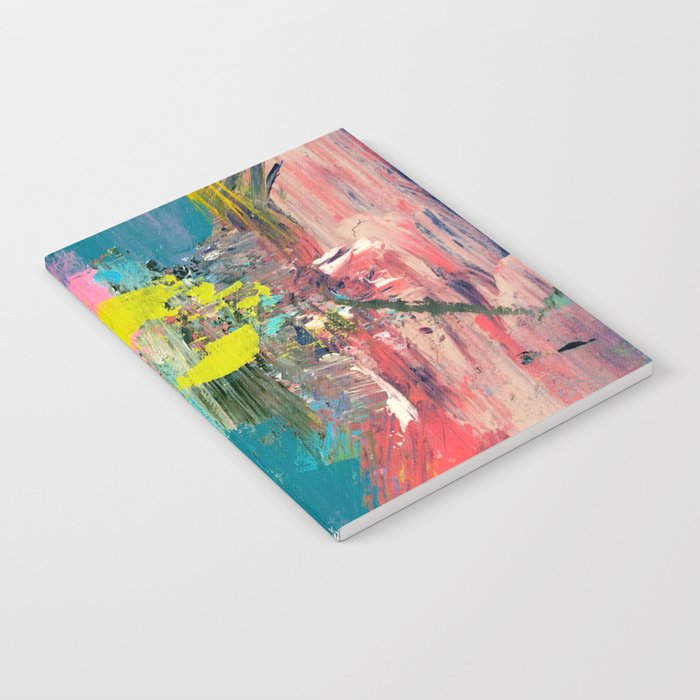 Collision A Bright Abstract With Pinks Greens Blues And