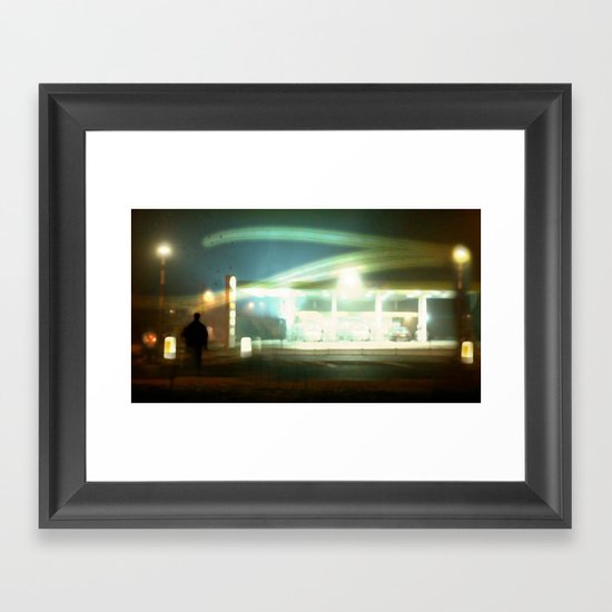 night shift Framed Art Print
