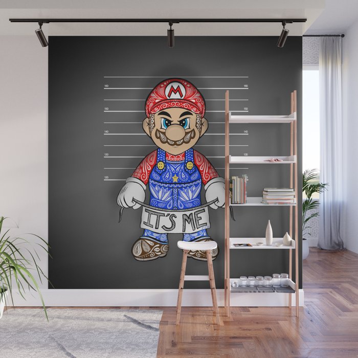 It S Me Evil Mario Wall Mural By Artetbe Society6
