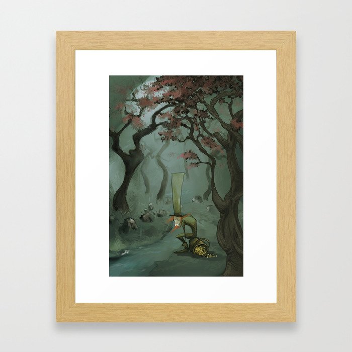 lonely leprechaun Framed Art Print