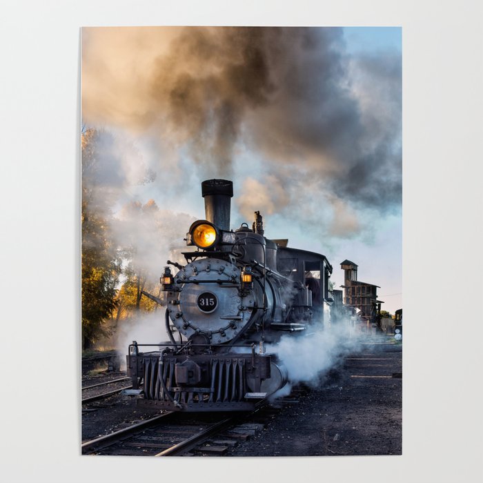 Steam Train, Cumbres & Toltec Railroad, New Mexico Poster