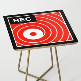 Reel Record Side Table