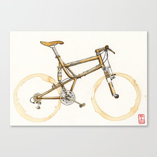 Coffee Wheels #16 Canvas Print
