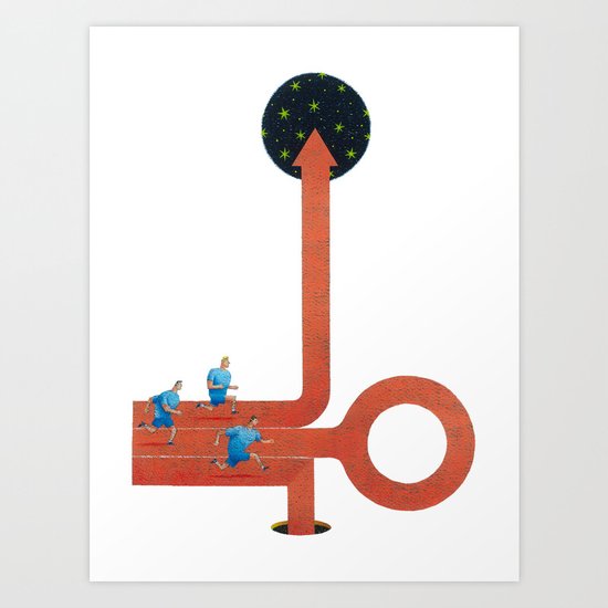 Race Art Print