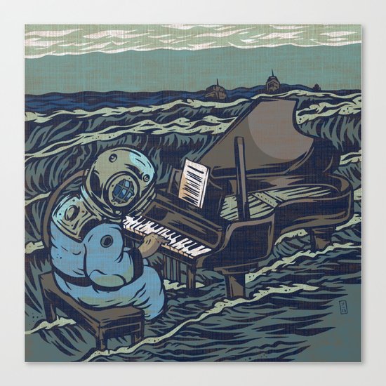 Symphony Of The Rising Tide Canvas Print