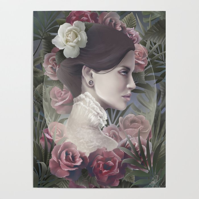 La rose blanche Poster