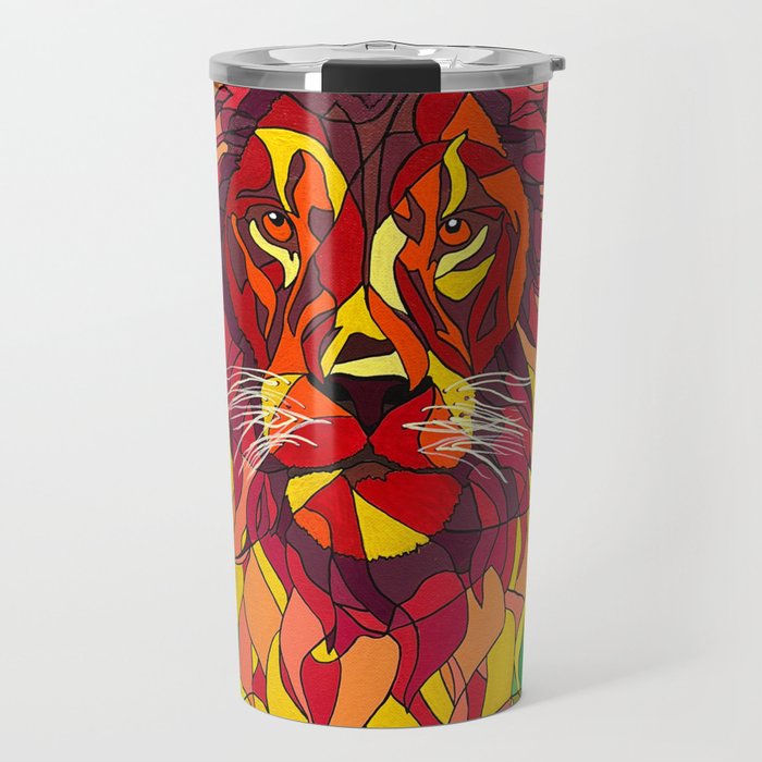 Fire Lion Travel Mug