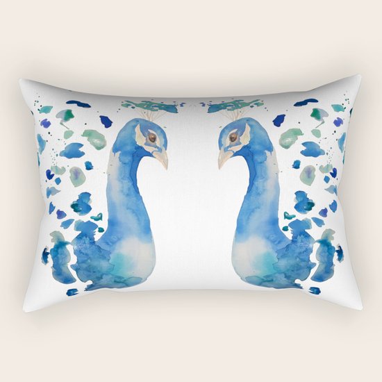 Peacock Rectangular Pillow