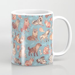 Hyenas in cerulean Coffee Mug