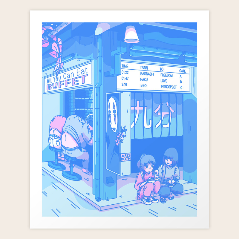 Spirited Crossroad 90s Anime Interpretation 150k Special Art