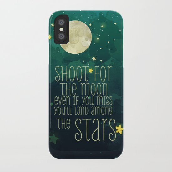 The moon and stars iPhone Case