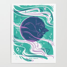 Lunar Meow: New Moon Poster