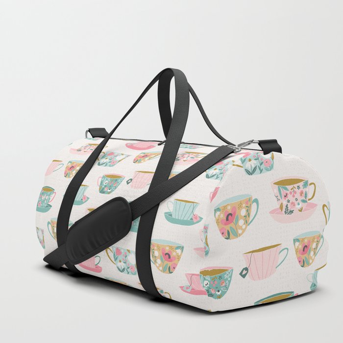 Floral Teacups Duffle Bag