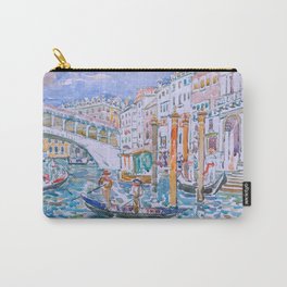 Rialto, Venice by Maurice Prendergast - Belle Époque Watercolor Painting Carry-All Pouch