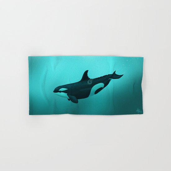 Lost in Paradise ~ Killer Whale ~ Orca ~ Original Version Hand & Bath Towel