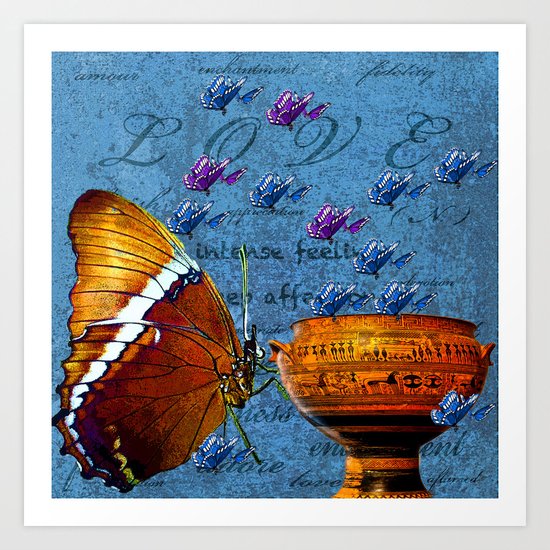 BUTTERFLY LOVE Art Print