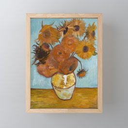 Sunflowers for Amy, a Vincent Van Gogh Copy Framed Mini Art Print
