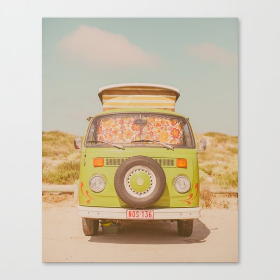 let's ride through europe Canvas Print