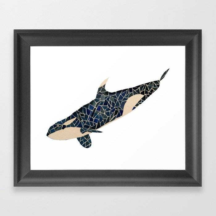 Orca Whale Framed Art Print