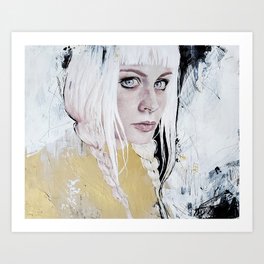 Agnes cecile with pink hair Art Print
