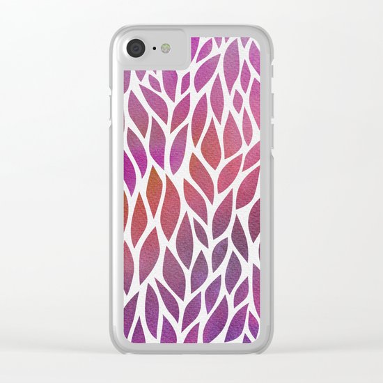 Petals Pattern #3 Clear iPhone Case