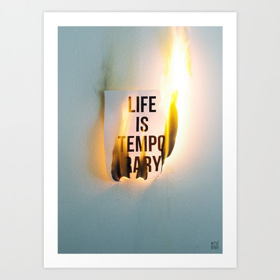 Temporary Art Print