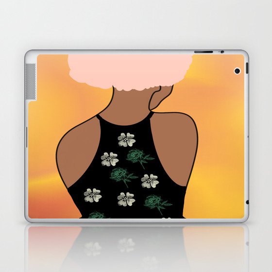 Woman At The Meadow 24 Laptop & iPad Skin