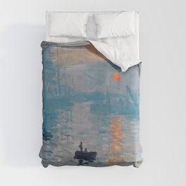 Claude Monet Impression Sunrise Comforter