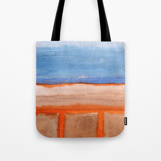 Firery Traces at the Seaside Tote Bag