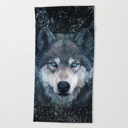 Wolf Guardian Beach Towel