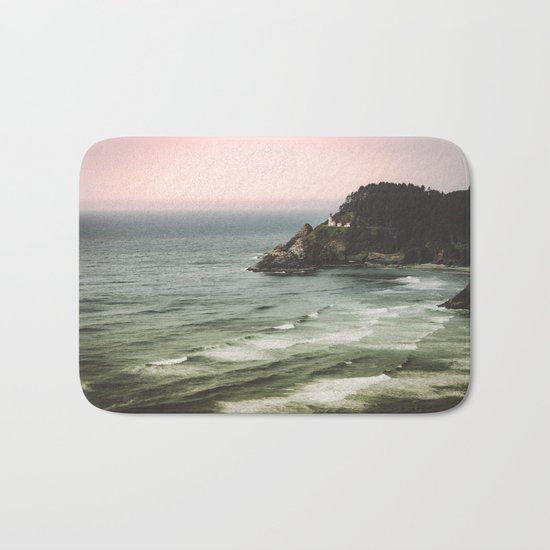 Pacific Northwest Grandeur - Heceda Lighthouse Bath Mat