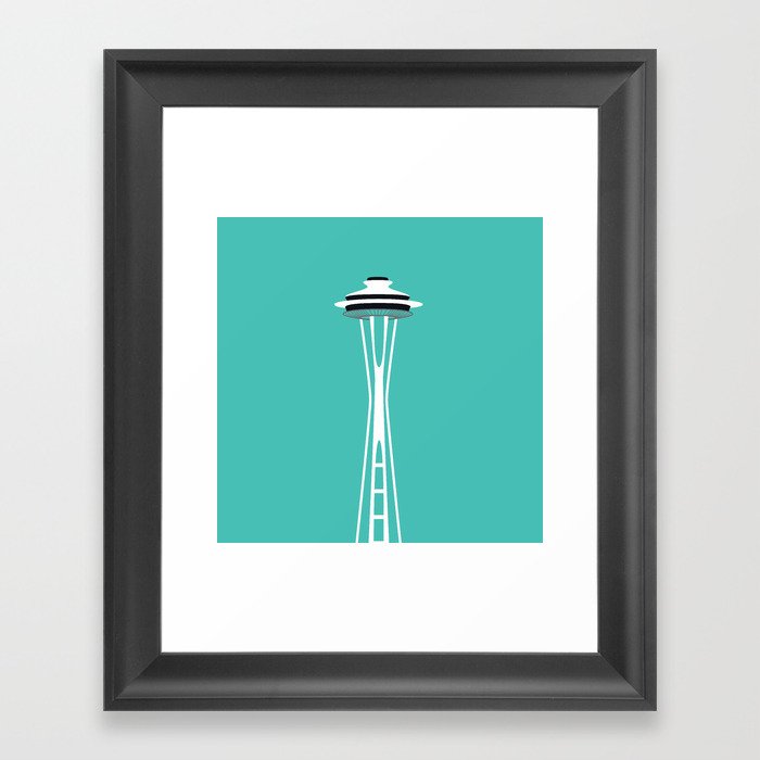 Space Needle Pop Art - Seattle, Washington Framed Art Print