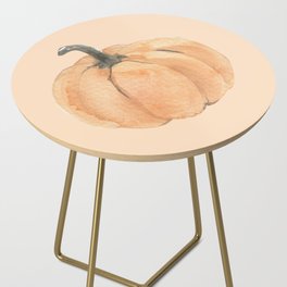 Watercolor Pumpkin Side Table